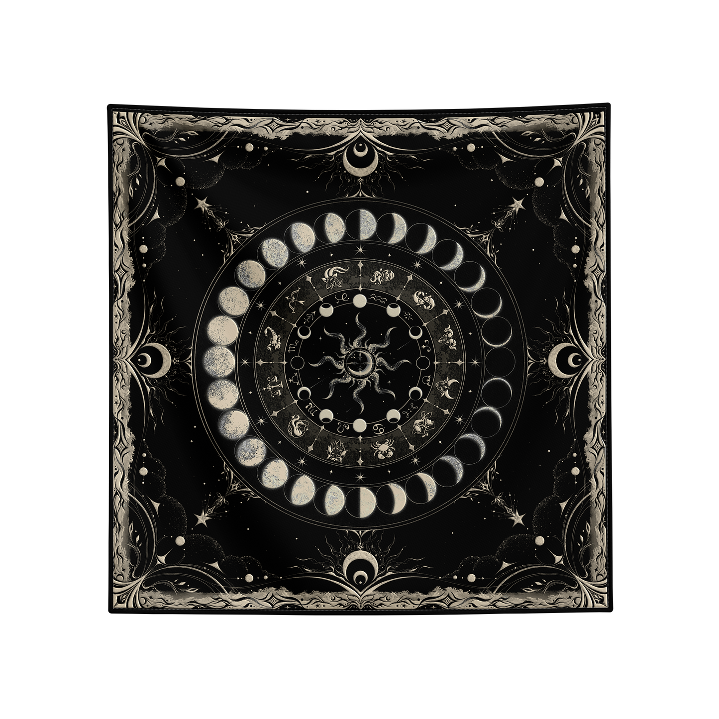 Mood Diary Tarot Cloth "Moon Phases"