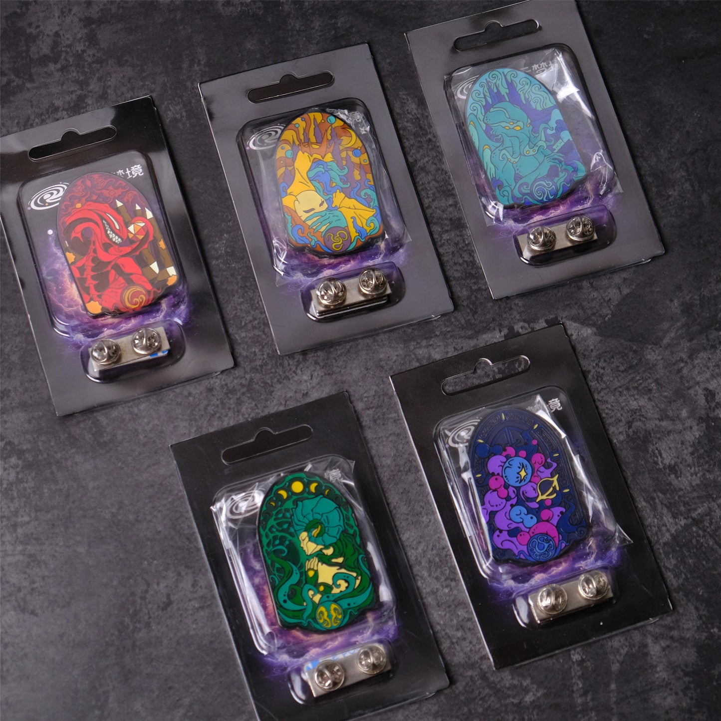 Visages Unseen Cthulhu Mythos Enamel Pins