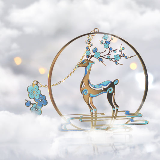 Auspicious Animal Metal Bookmarks (Deer)