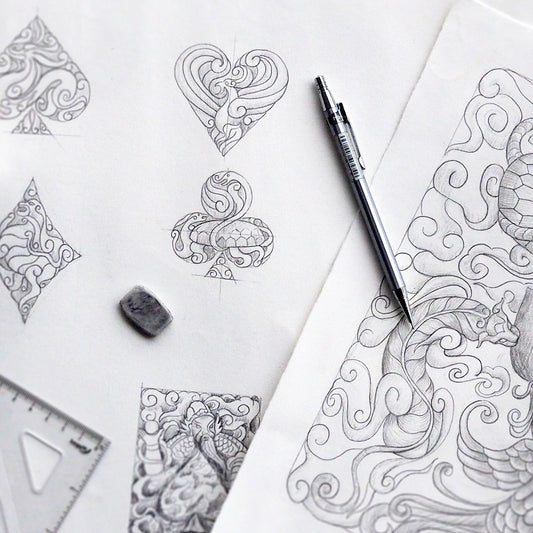 Tiger Versus Dragon Playing Cards