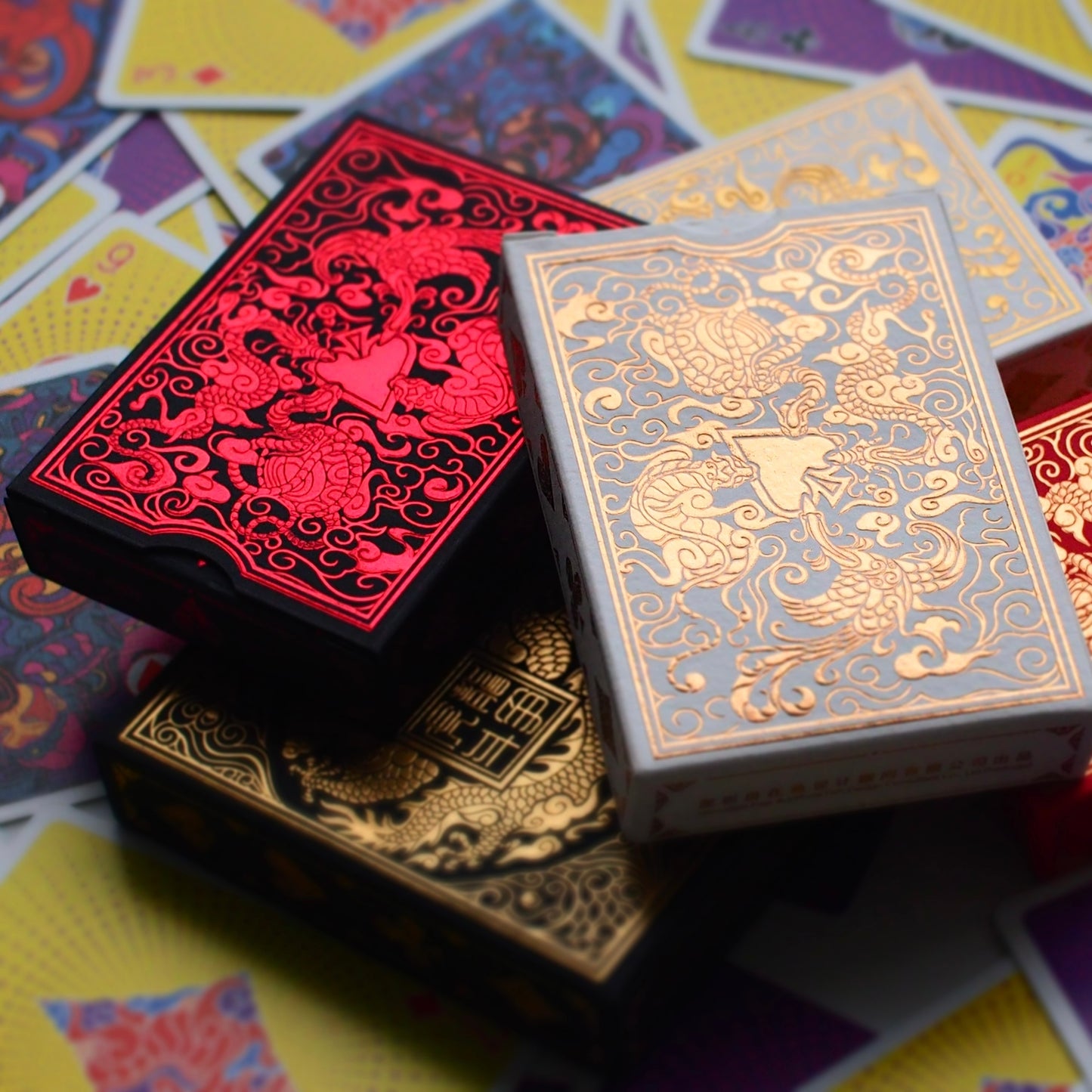 Tiger Versus Dragon Playing Cards