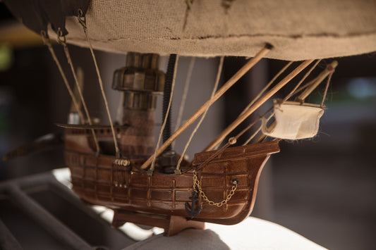 Handcrafted Steampunk Zeppelin airship model | airship ornaments