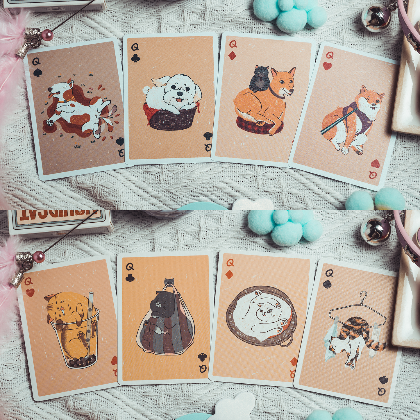 Naughty Dog & Liquid Cat Playing Cards