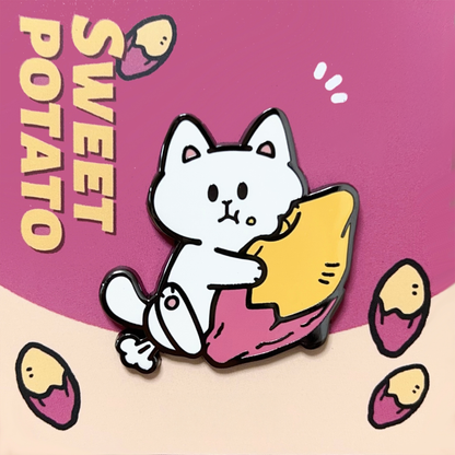 Stop! Mini Planet Enamel Pins Chill Cat Series