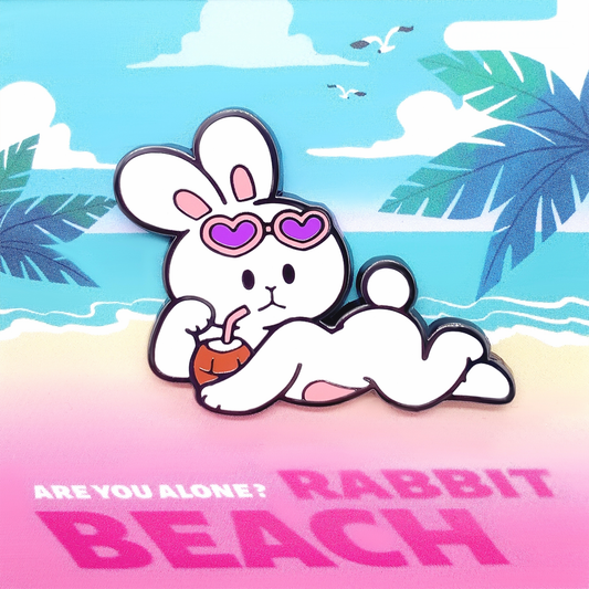 Stop! Mini Planet Enamel Pins Sexy Bunny Series