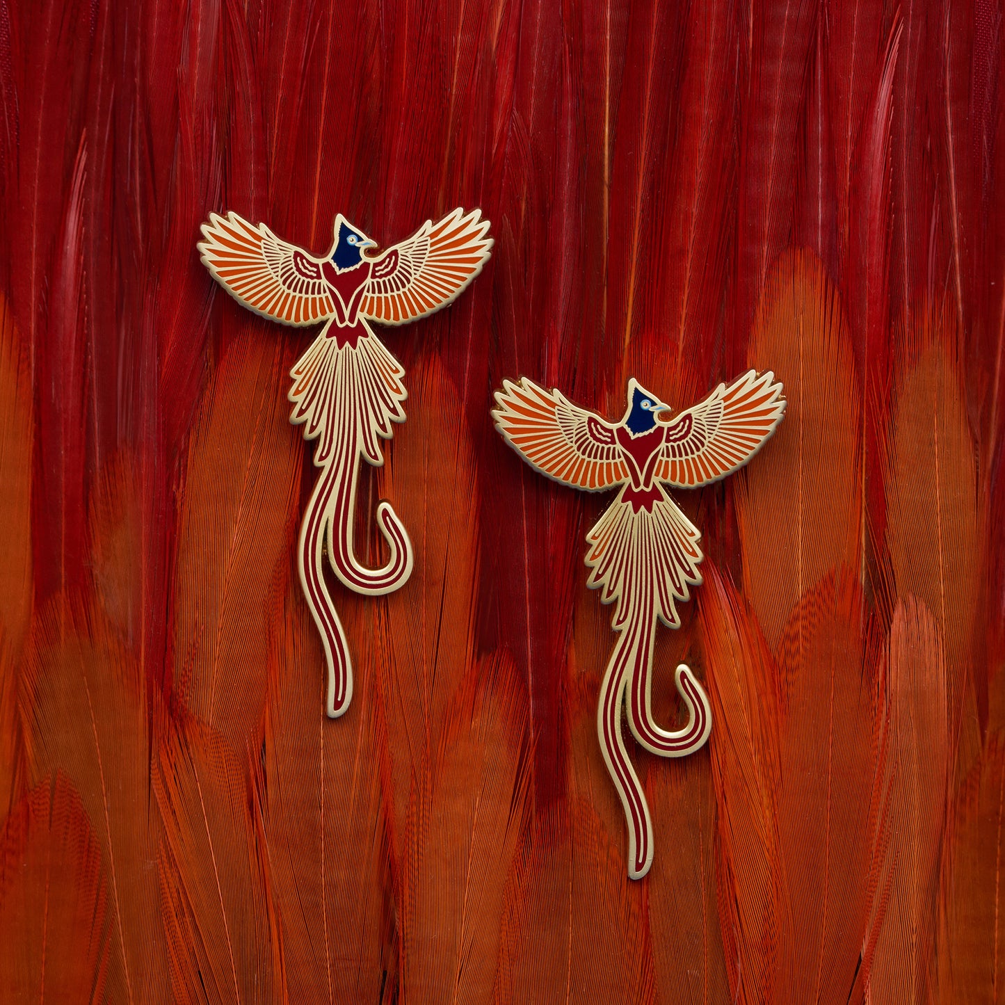 daparo Enamel Pins "Indian Paradise Flycatcher"