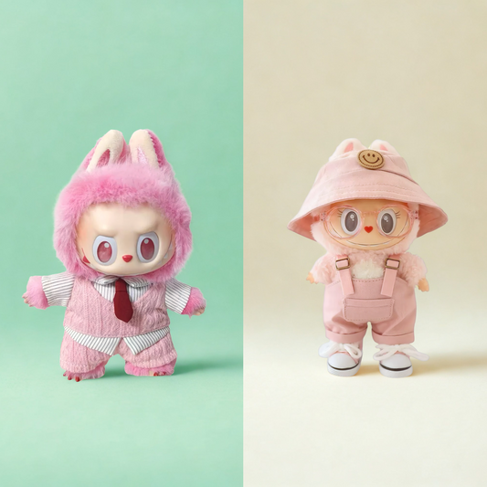 Handmade Clothes for Labubu & 15-17 cm Dolls "on/off Campus"