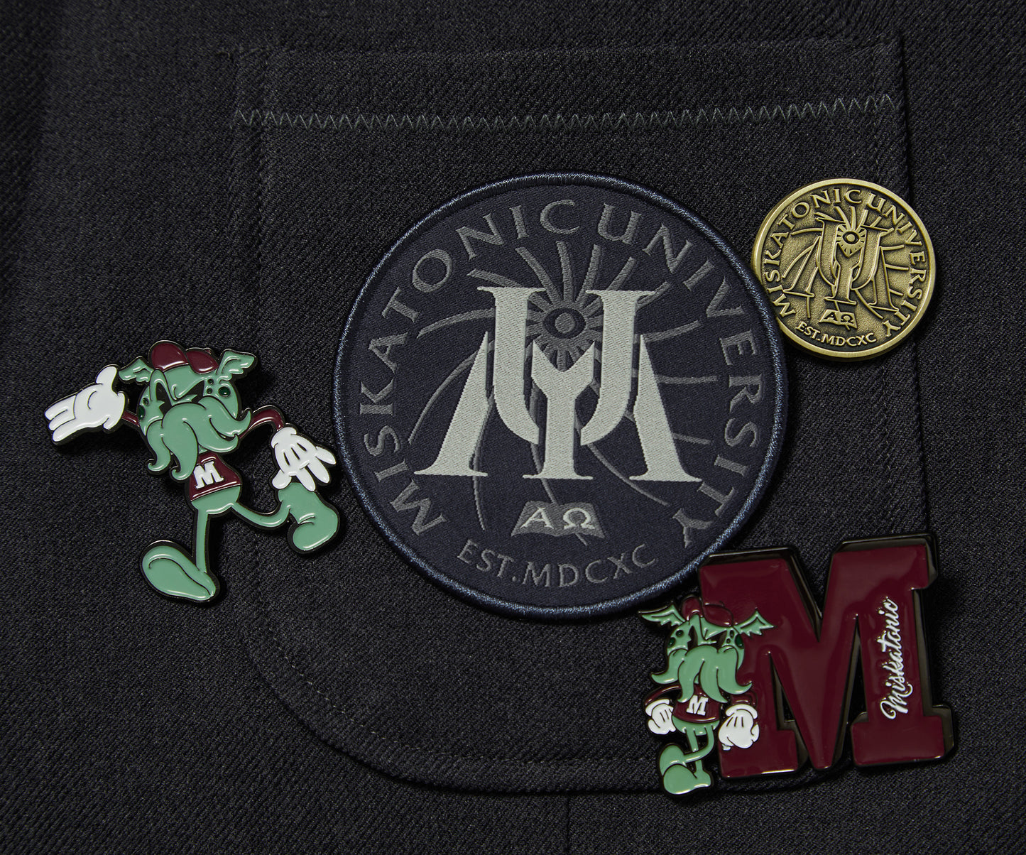 Miskatonic University Cthulhu Metal Pins