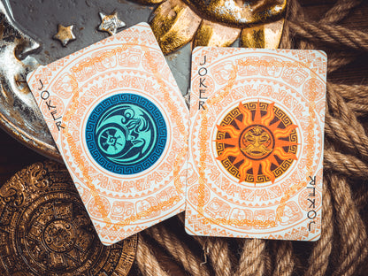 Maya Sun & Moon Playing Cards