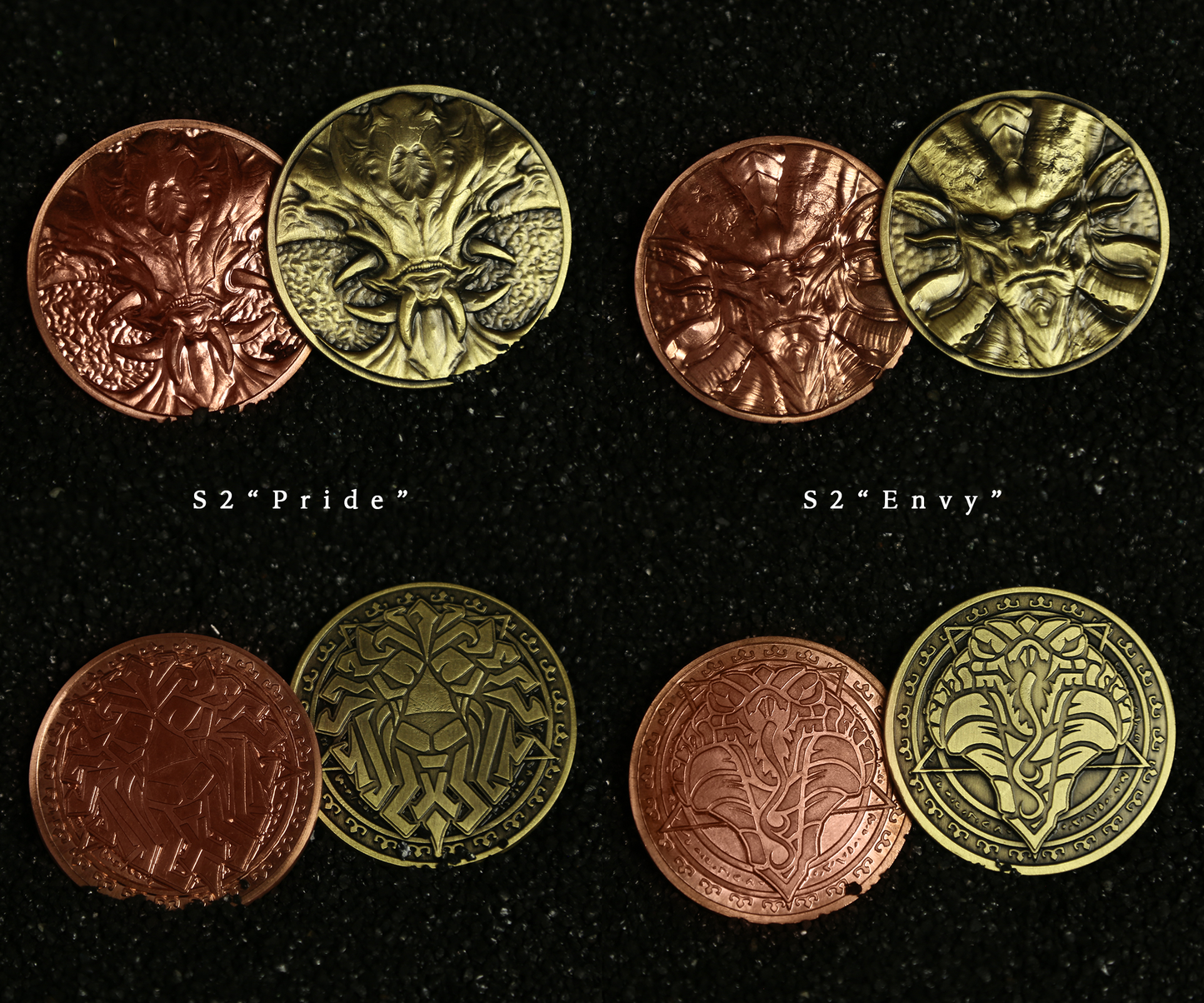 Seven Deadly Sins Collectible Metal Coins