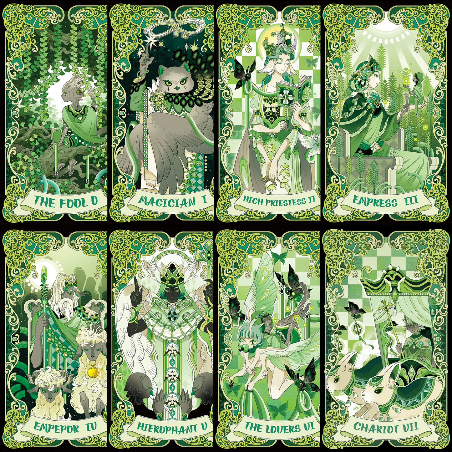 Green Trace Tarot