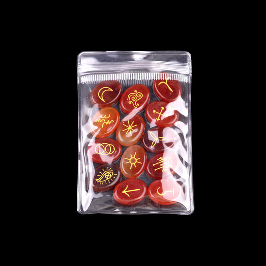 Witch's Cast Hybrid Crystal Rune Stones (13-Piece, Oval)