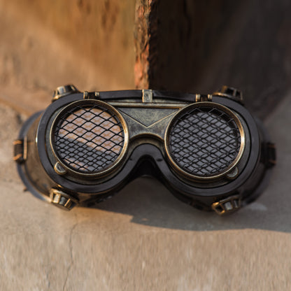 Handcrafted Steampunk Goggles "The Flyman" Mk. II