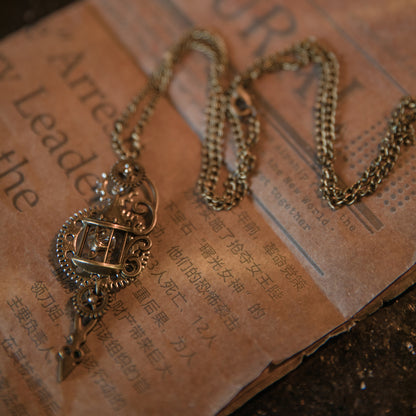 Light Cage Handcrafted Steampunk Pendant Necklace