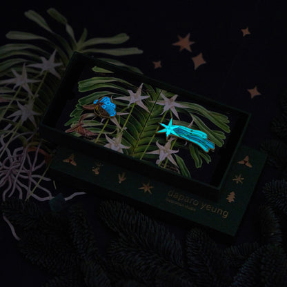 daparo Glow-in-the-Dark Enamel Pins "Darwin's Prediction"