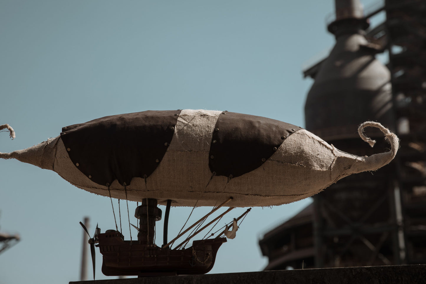 Handcrafted Steampunk Zeppelin airship model | airship ornaments