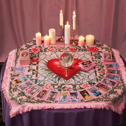 Renaissance Fantasy Tarot Cloth "Sacred Heart"