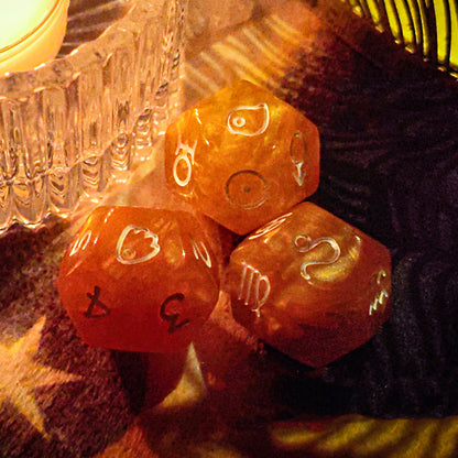 Uno with the Sun D12 Astrology Dice