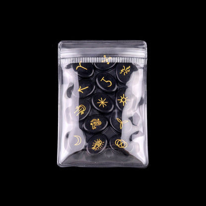 Witch's Cast Hybrid Crystal Rune Stones (13-Piece, Oval)