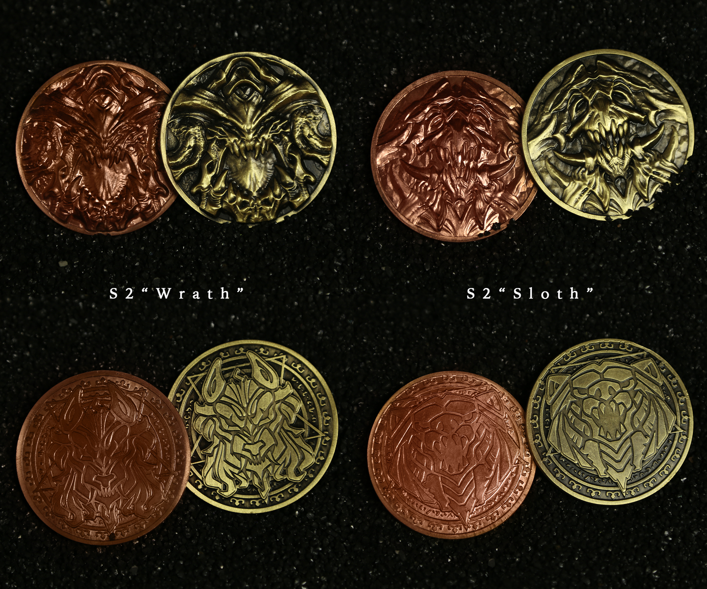 Seven Deadly Sins Collectible Metal Coins