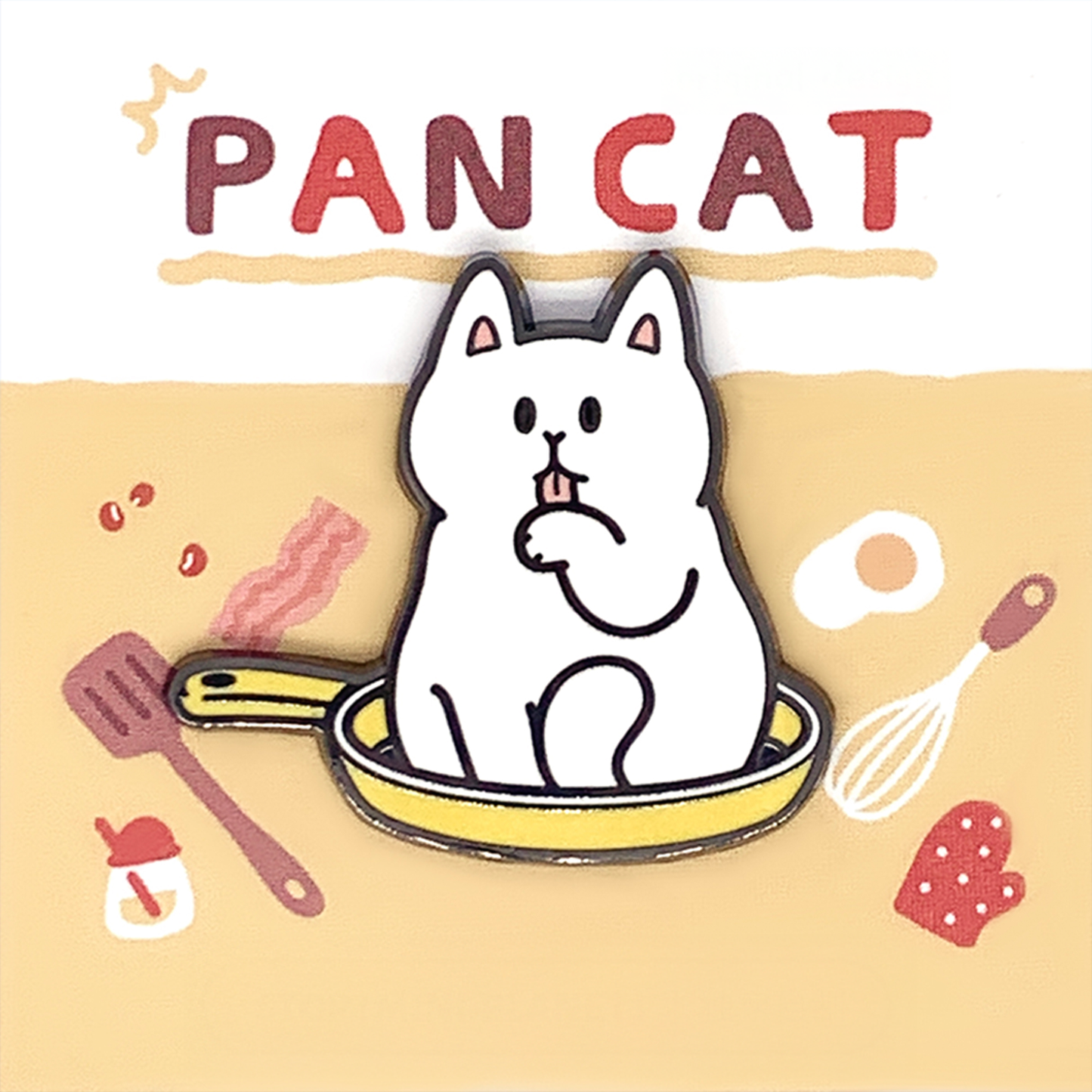 Stop! Mini Planet Enamel Pins Chill Cat Series