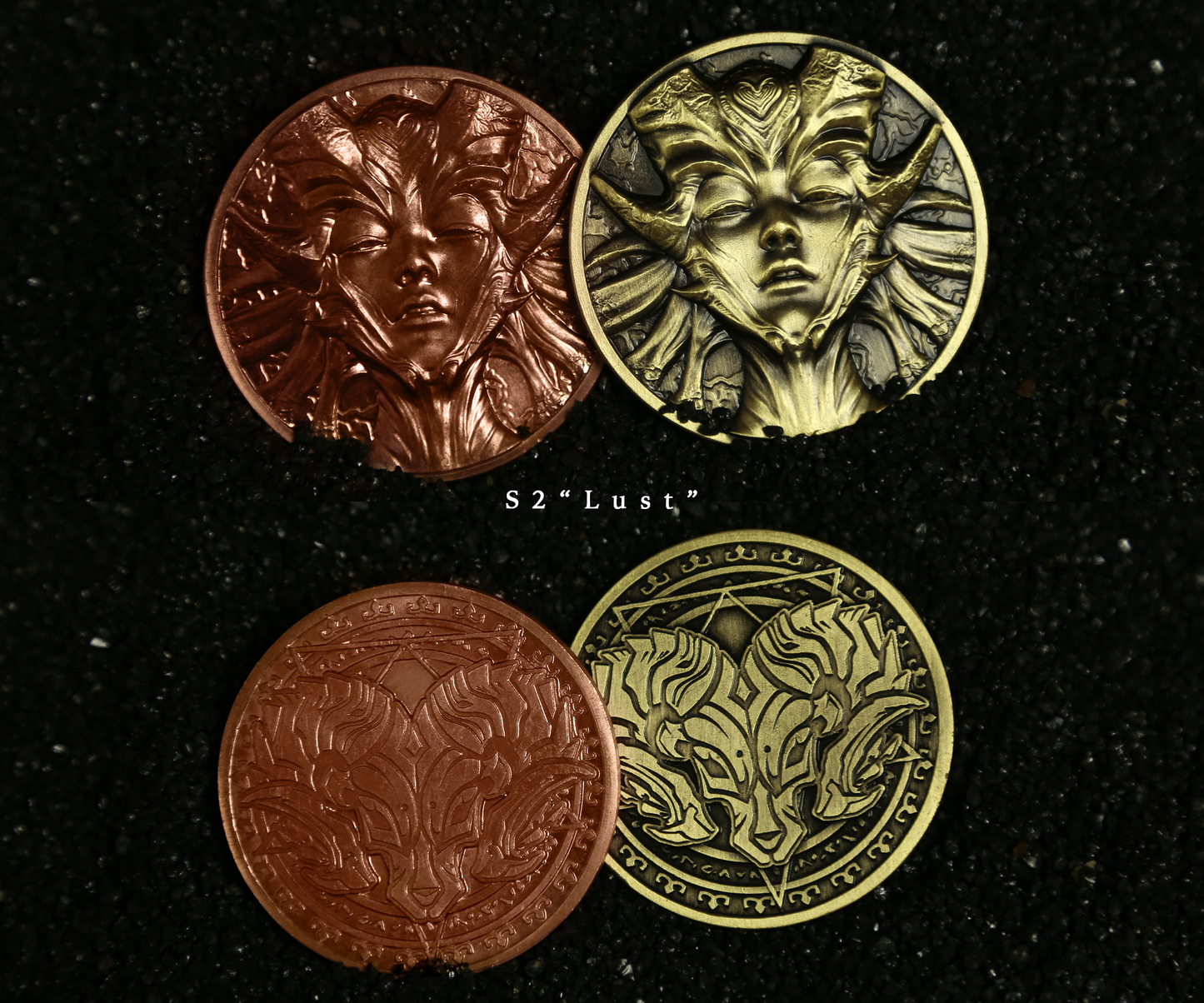 Seven Deadly Sins Collectible Metal Coins