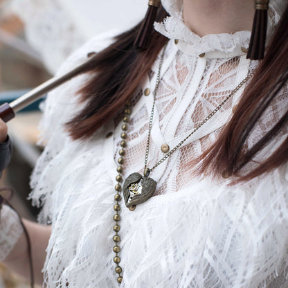 Heart of Steampunk Handcrafted Pendant Necklace