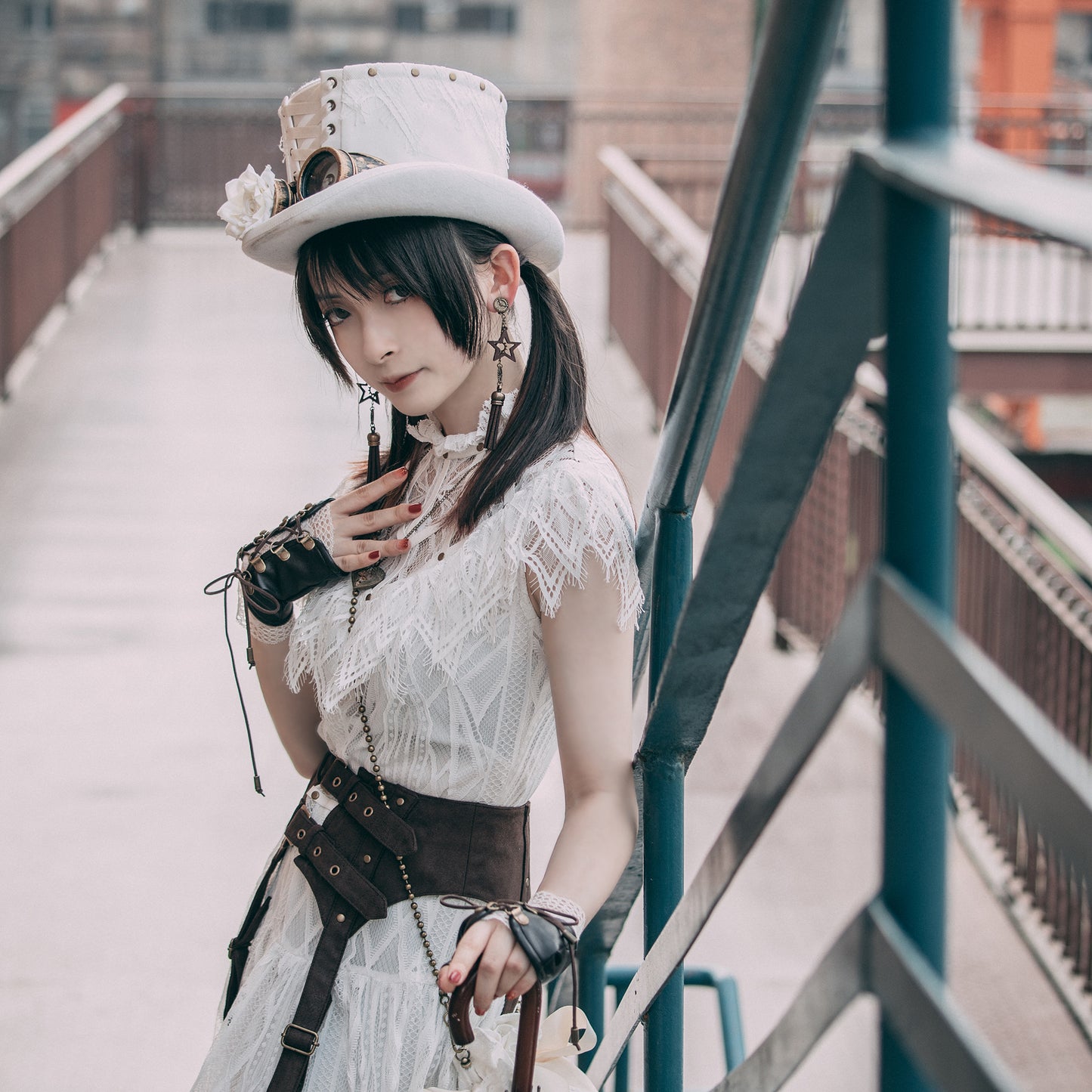 The Stargazer Handcrafted Steampunk Tassel Earrings