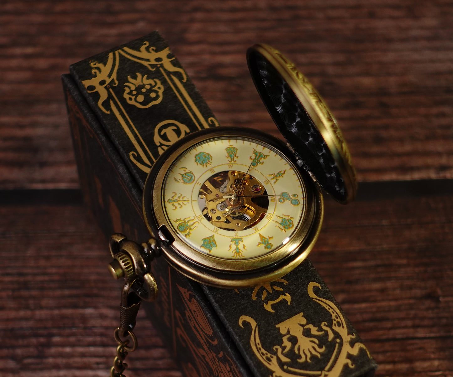 The Shadow Out of Time Cthulhu Mechanical Pocket Watch