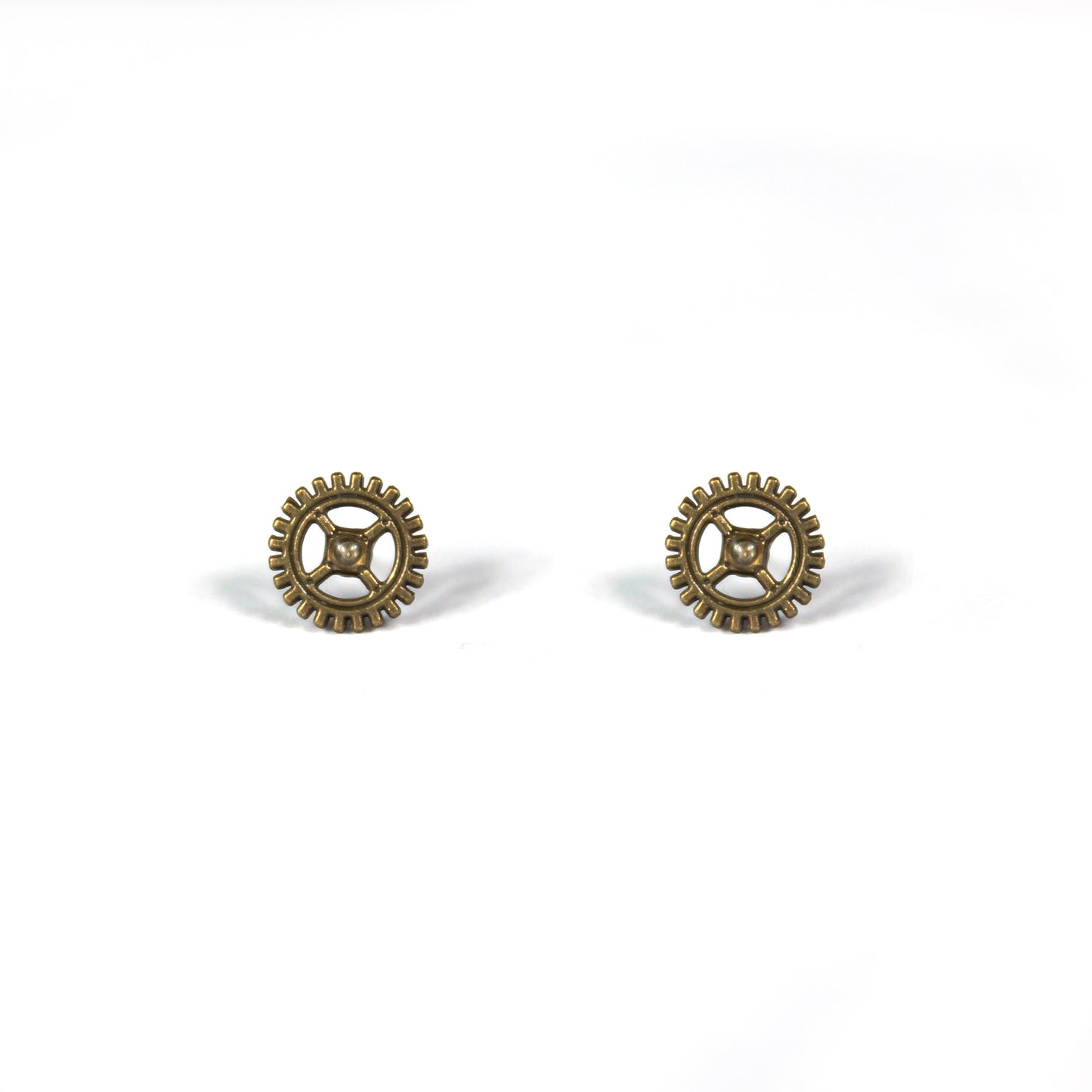 Gears & Screws Handcrafted Steampunk Stud Earrings