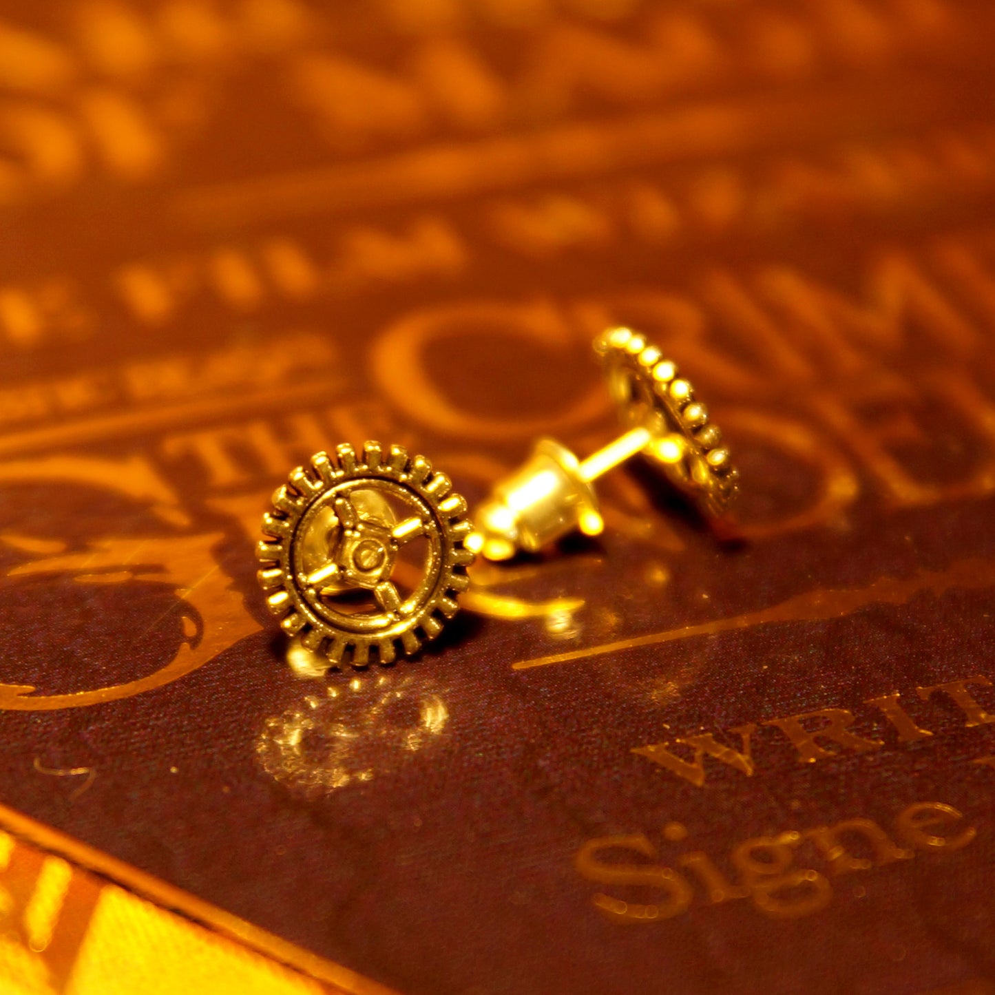 Gears & Screws Handcrafted Steampunk Stud Earrings