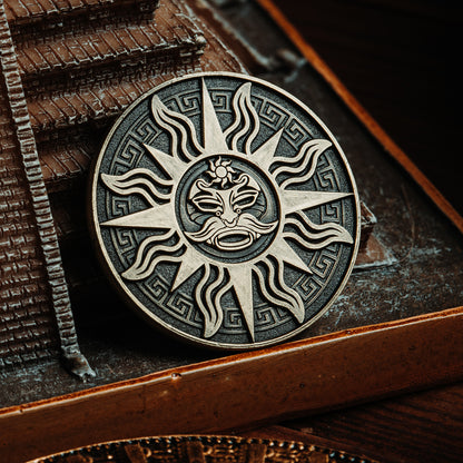 Maya Sun & Moon Collectible Metal Coins