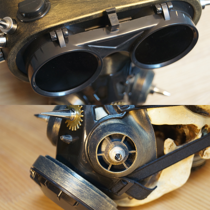 Handcrafted Steampunk Mask & Goggles "Master One"