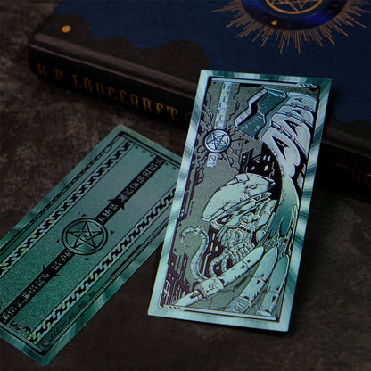 "Cthulhu 01" Cyberpunk Foil Bookmark