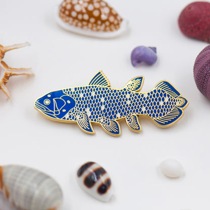 daparo Enamel Pins "West Indian Ocean Coelacanth"