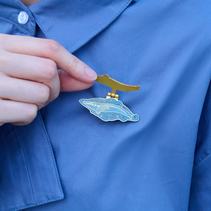 daparo Enamel Pins "Blue Whale"