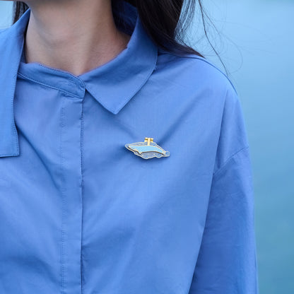 daparo Enamel Pins "Blue Whale"