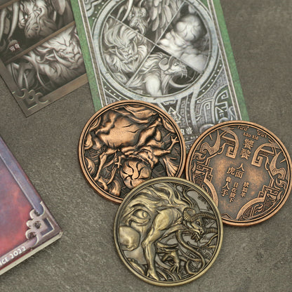 The Four Fiends in Chinese Mythology Collectible Metal Coins