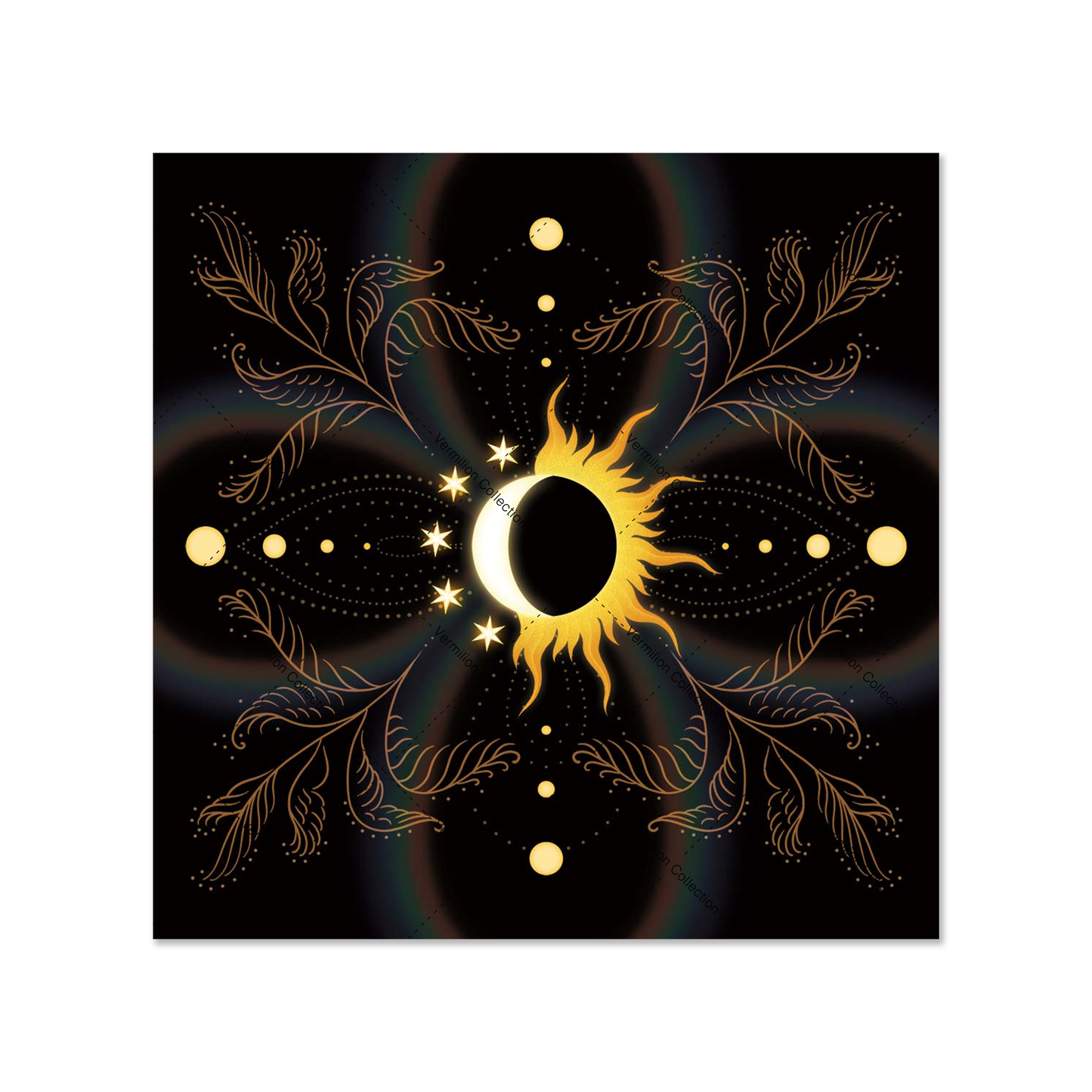Uno with the Sun Tarot Cloth "Midnight Glow"