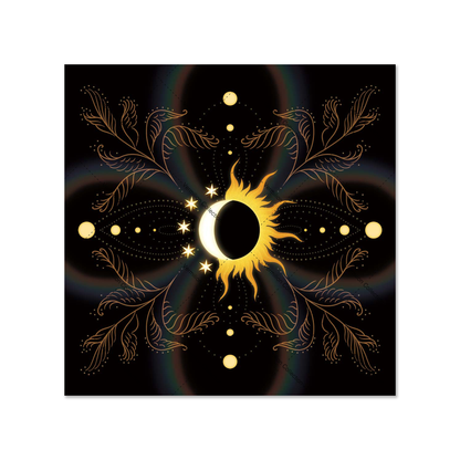 Uno with the Sun Tarot Cloth "Midnight Glow"
