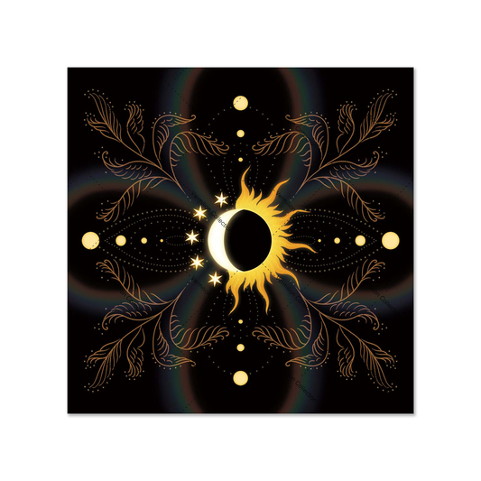 Uno with the Sun Tarot Cloth "Midnight Glow"