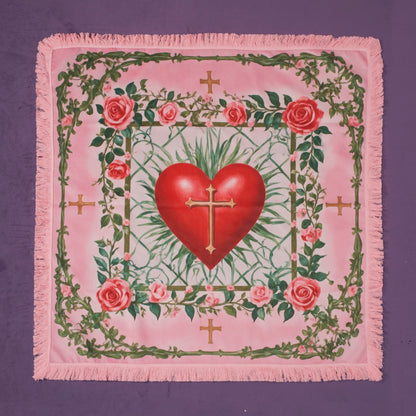 Renaissance Fantasy Tarot Cloth "Sacred Heart"