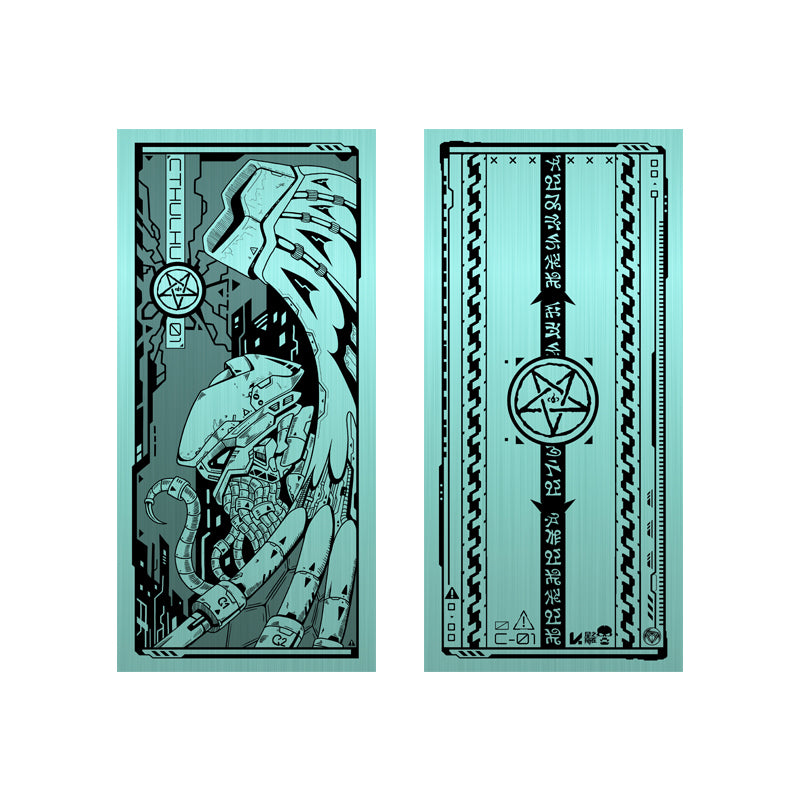 "Cthulhu 01" Cyberpunk Foil Bookmark
