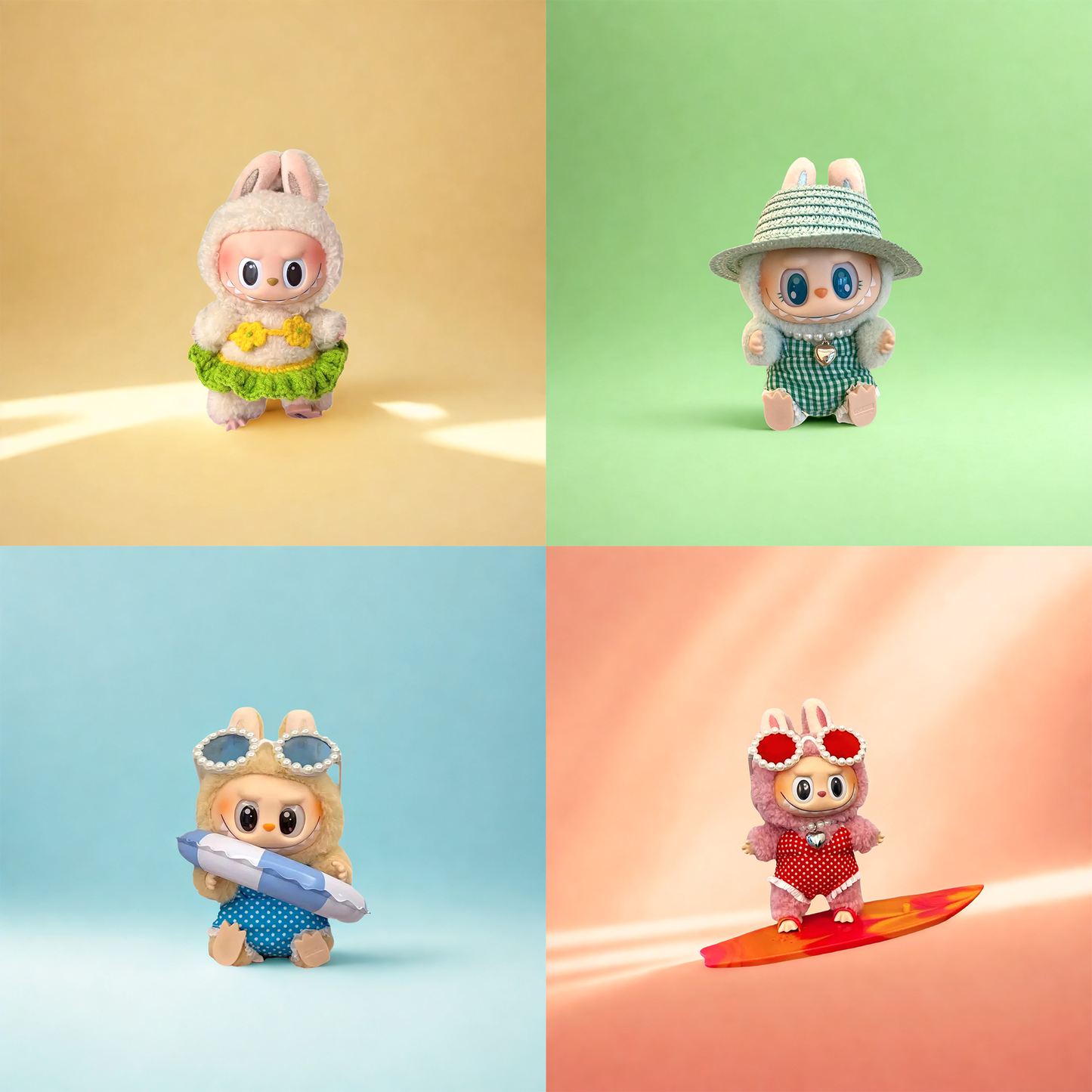 Handmade Clothes for Labubu & 15-17 cm Dolls "Wave Ready"