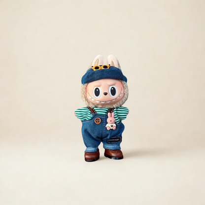 Handmade Clothes for Labubu & 15-17 cm Dolls "Fashion o'Clock"