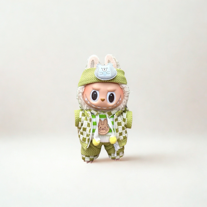 Handmade Clothes for Labubu & 15-17 cm Dolls "Fashion o'Clock"
