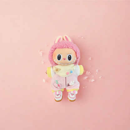 Handmade Clothes for Labubu & 15-17 cm Dolls "Fashion o'Clock"