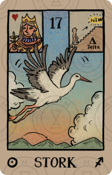 Akashic Eye Lenormand – Stork