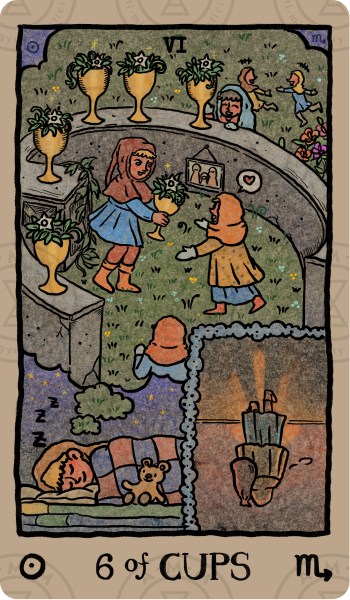 Akashic Eye Tarot – Six of Cups