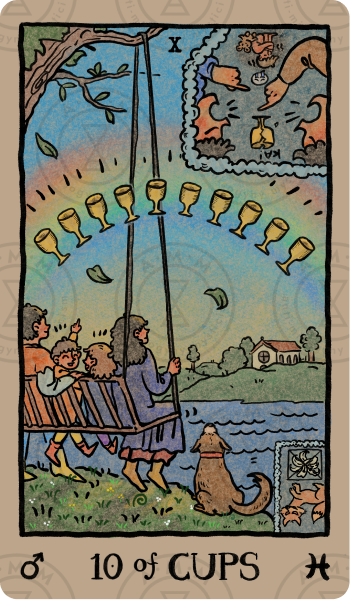 Akashic Eye Tarot – Ten of Cups